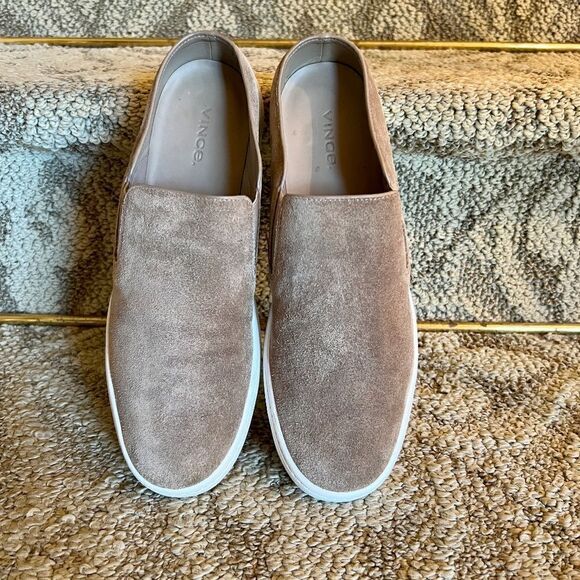 EUC Vince Women's Verrell Slip On Taupe Suede Sneakers US Size 8.5 Medium - Picture 3 of 7